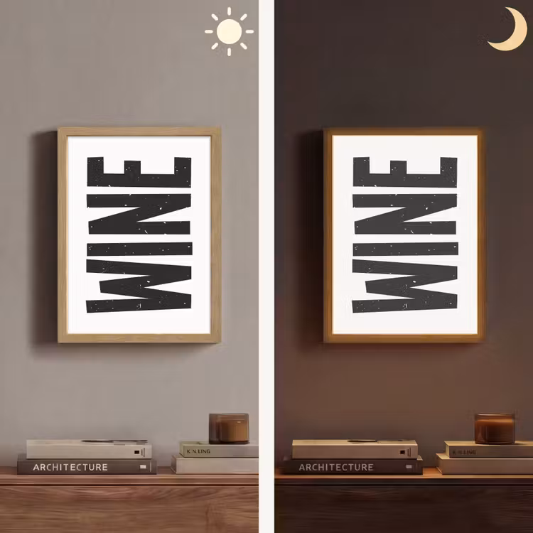 Lightbox - Wandlamp - Vintage - Japandi - Wine - Decoratie — 5