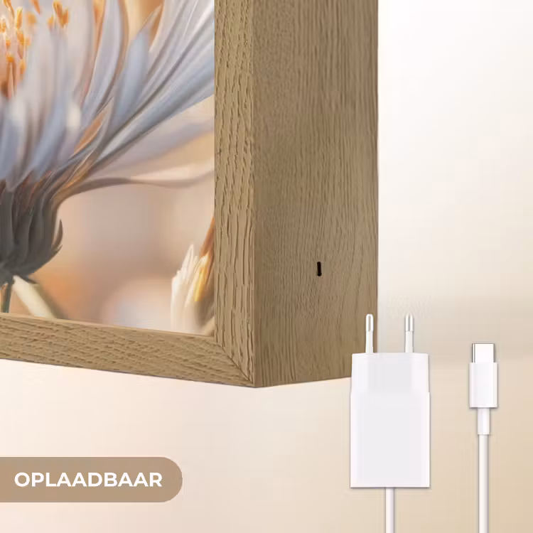 Lightbox - Wandlamp - Vlinder - Bloem - Oranje — 7