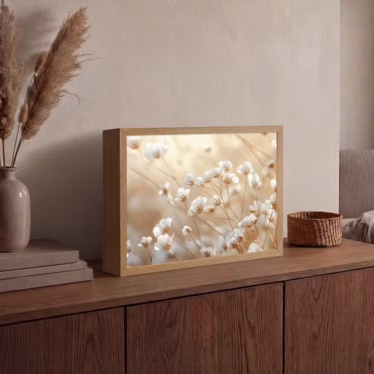 Lightbox - Wandlamp - Wilde - Bloemen - Wit — 4