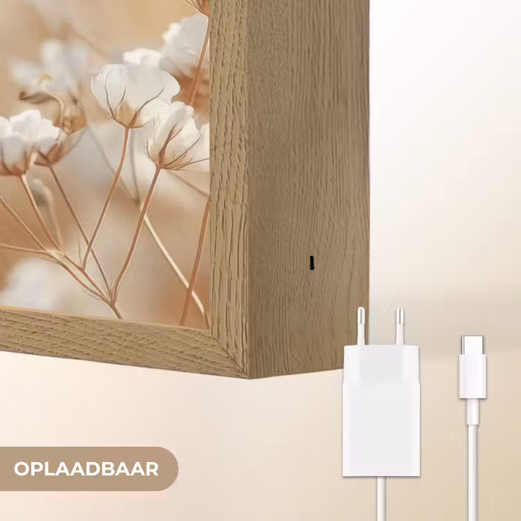 Lightbox - Wandlamp - Wilde - Bloemen - Wit — 7