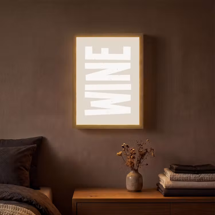 Lightbox - Wandlamp - Wine - Japandi - Vintage - Wit — 3
