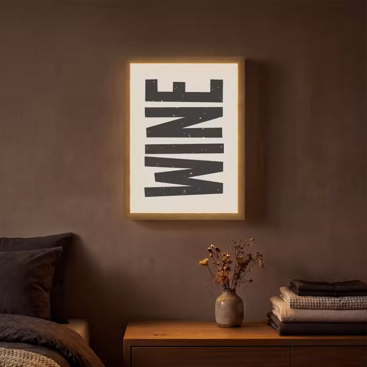 Lightbox - Wandlamp - Zwart - Wijn - Decoratie - Vintage — 3