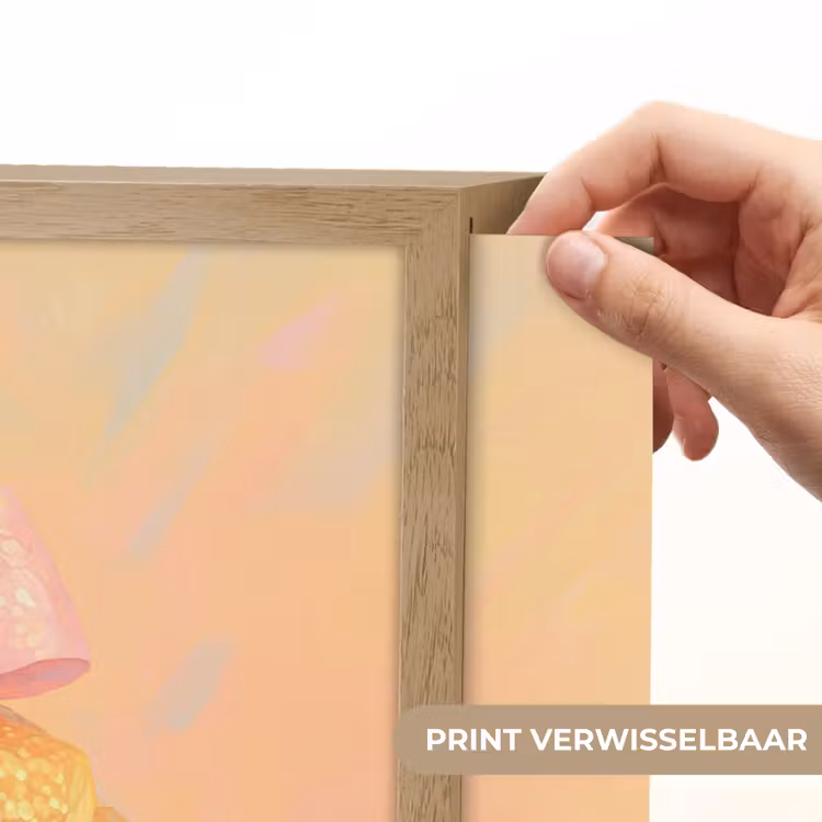 Lightbox - Wandlamp - Croissant - Strik - Roze — 5