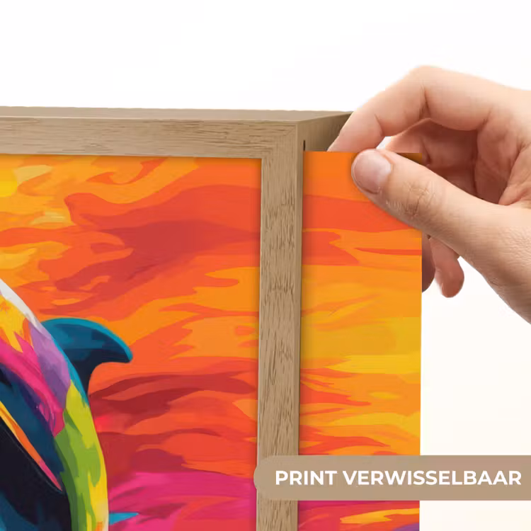 Lightbox - Wandlamp - Dolfijn - Kleurrijk - Oceaan - Koraal — 5