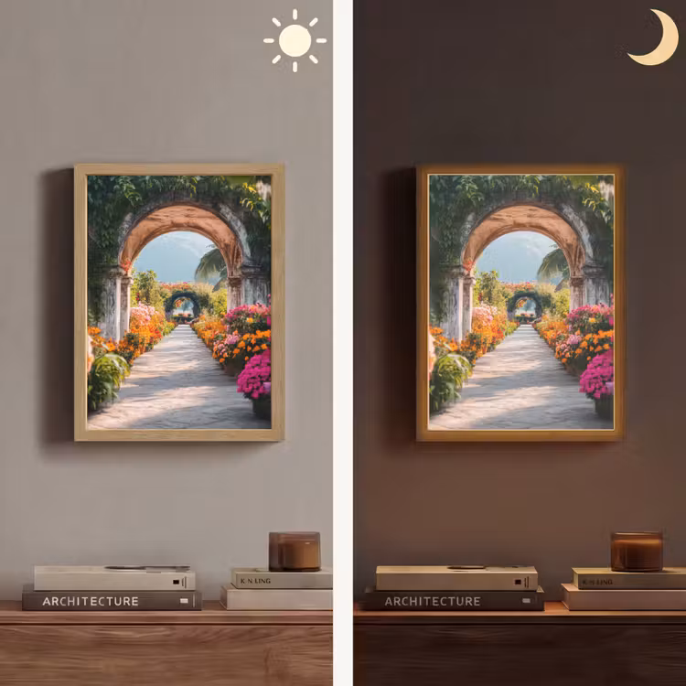 Lightbox - Wandlamp - Doorkijk - Bloemen - Tropisch - Kleurrijk — 5