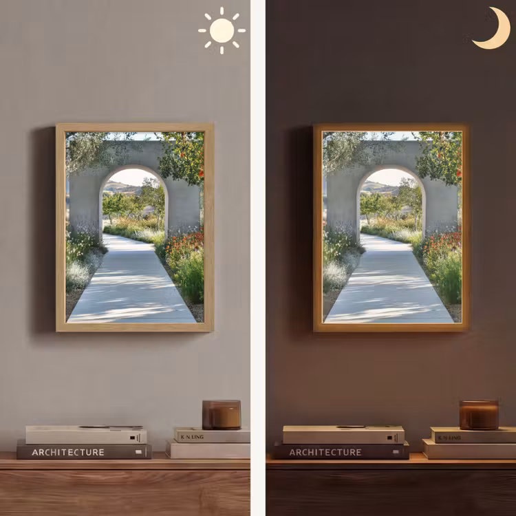 Lightbox - Wandlamp - Doorkijk - Pad - Beton - Landschap — 5