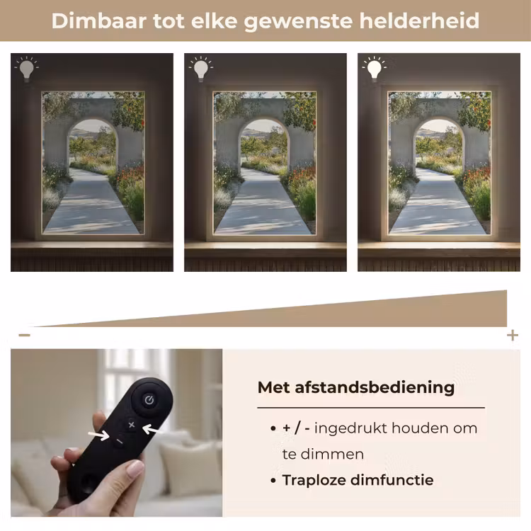 Lightbox - Wandlamp - Doorkijk - Pad - Beton - Landschap — 8