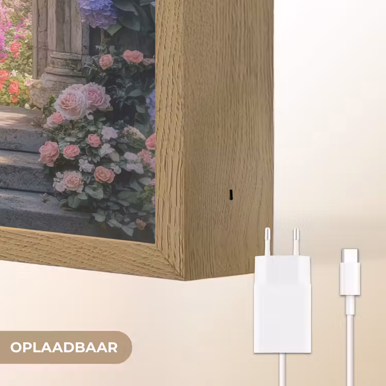 Lightbox - Wandlamp - Doorkijk - Rozen - Vintage - Bloemen — 6