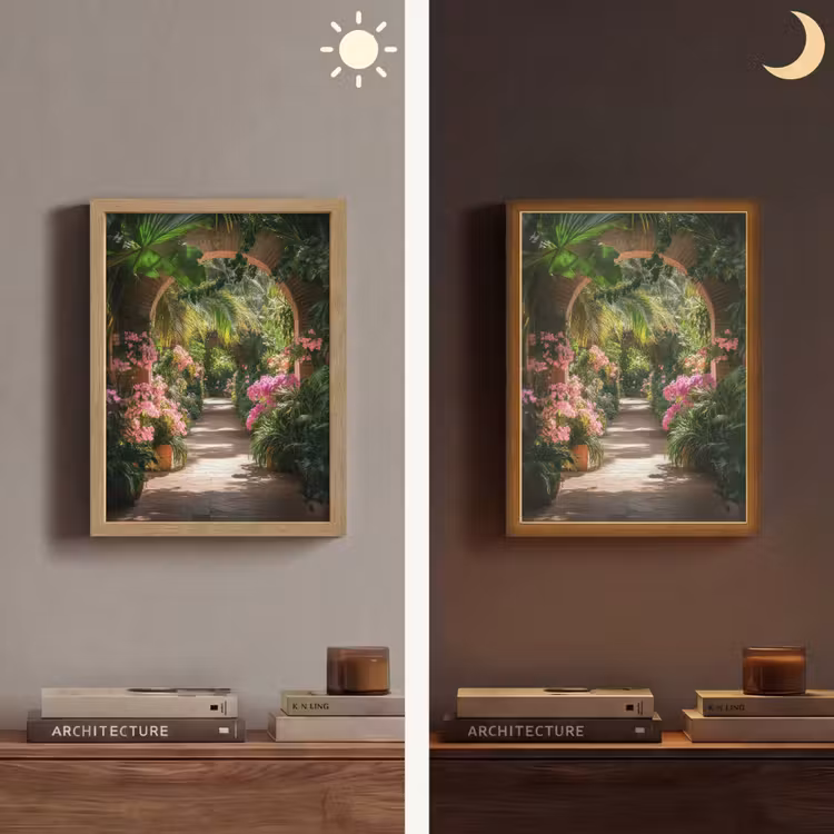 Lightbox - Wandlamp - Doorkijk - Tropisch - Bloemen - Natuur — 5