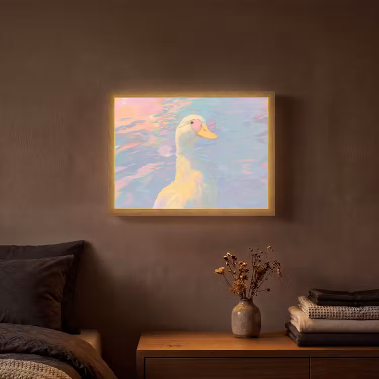 Lightbox - Wandlamp - Eend - Zonnebril - Water — 3