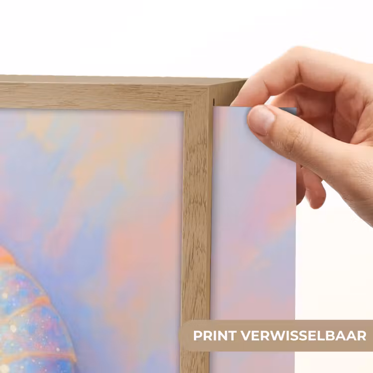 Lightbox - Wandlamp - Garnaal - Subtiele structuur - Blauw - Roze — 5