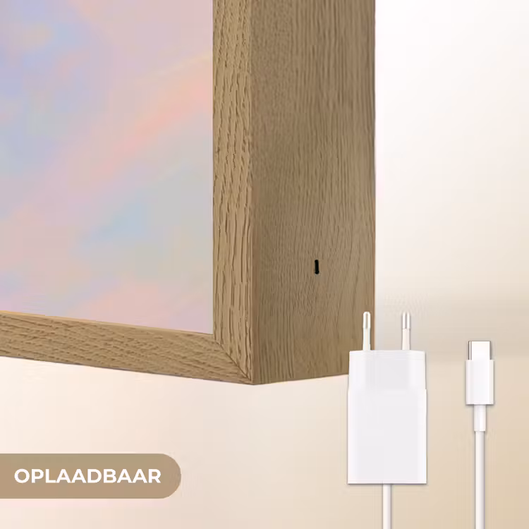 Lightbox - Wandlamp - Garnaal - Subtiele structuur - Blauw - Roze — 7