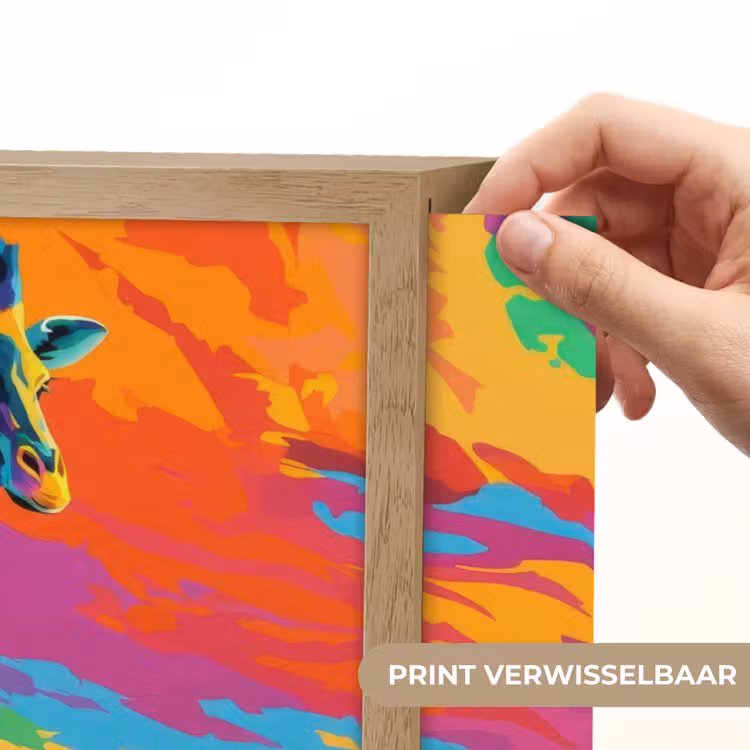 Lightbox - Wandlamp - Giraffe - Savanna - Lucht - Gekleurd — 5