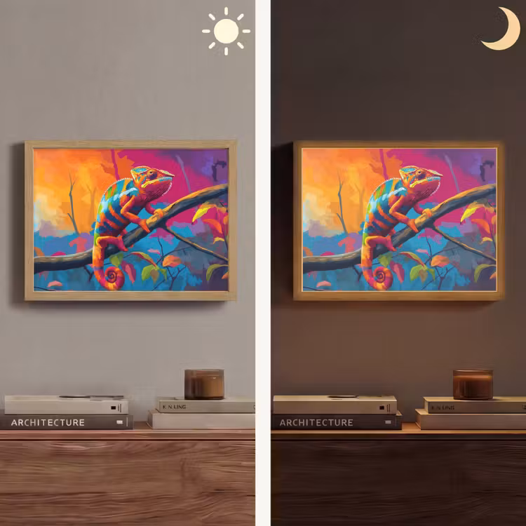 Lightbox - Wandlamp - Kameleon - Tak - Gestreept - Bladeren — 6