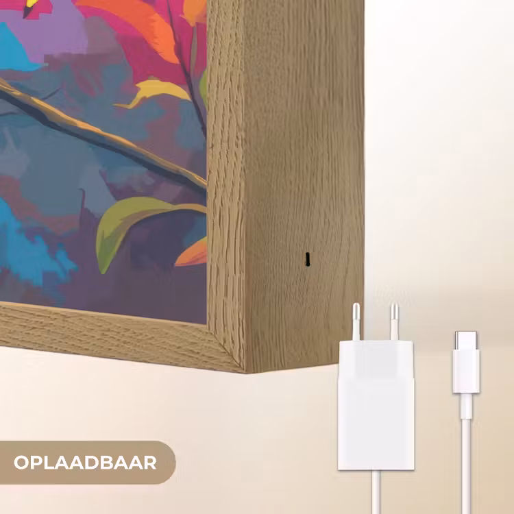 Lightbox - Wandlamp - Kameleon - Tak - Gestreept - Bladeren — 7