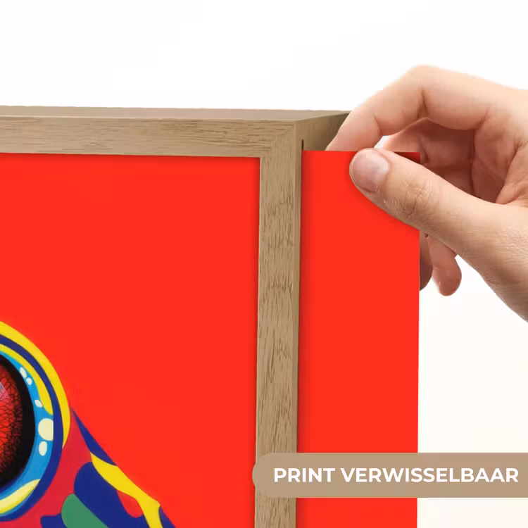 Lightbox - Wandlamp - Kikker - Kleurrijk - Strepen - Ogen — 5