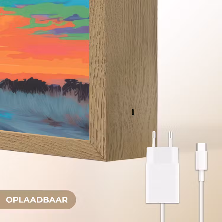 Lightbox - Wandlamp - Olifant - Kleurrijk - Lucht - Abstract — 7