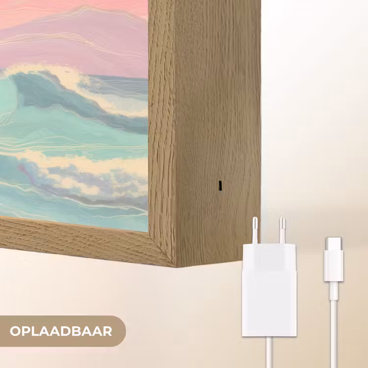 Lightbox - Wandlamp - Palmbomen - Golven - Zee — 7