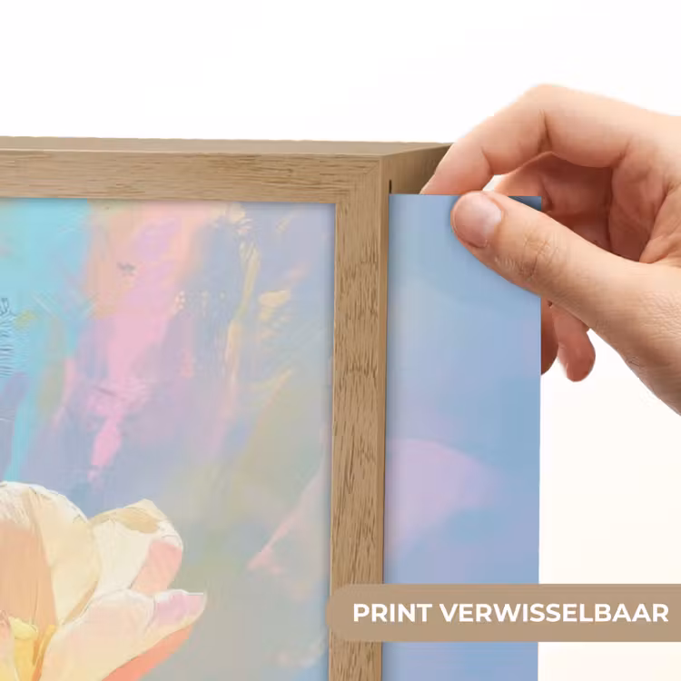 Lightbox - Wandlamp - Tulpen - Roze accenten - Blauw — 5