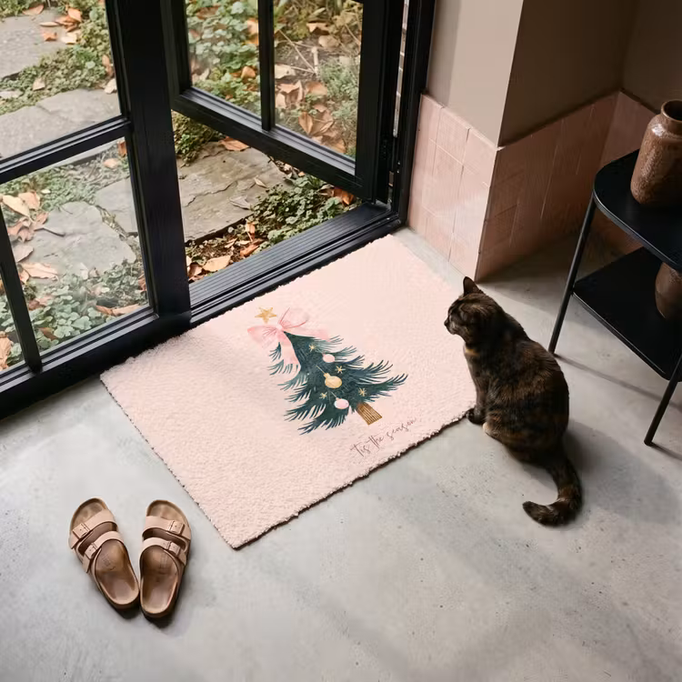 Deurmat - Christmas Season - Kerst - Kerstboom - Roze — 2