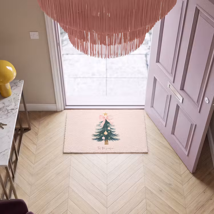 Deurmat - Christmas Season - Kerst - Kerstboom - Roze — 4