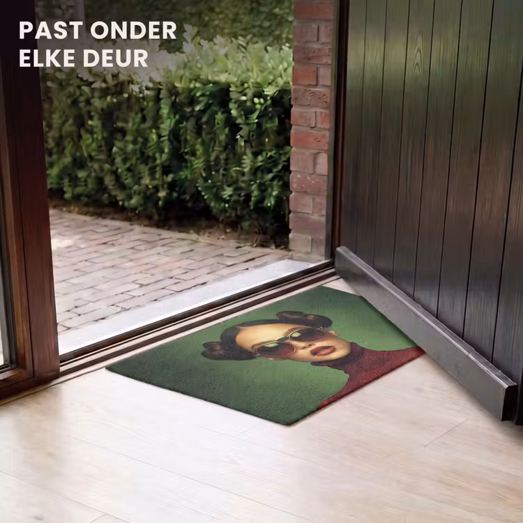 Deurmat - Vrouw - Groen - Bril - Aesthetic - Modern — 7