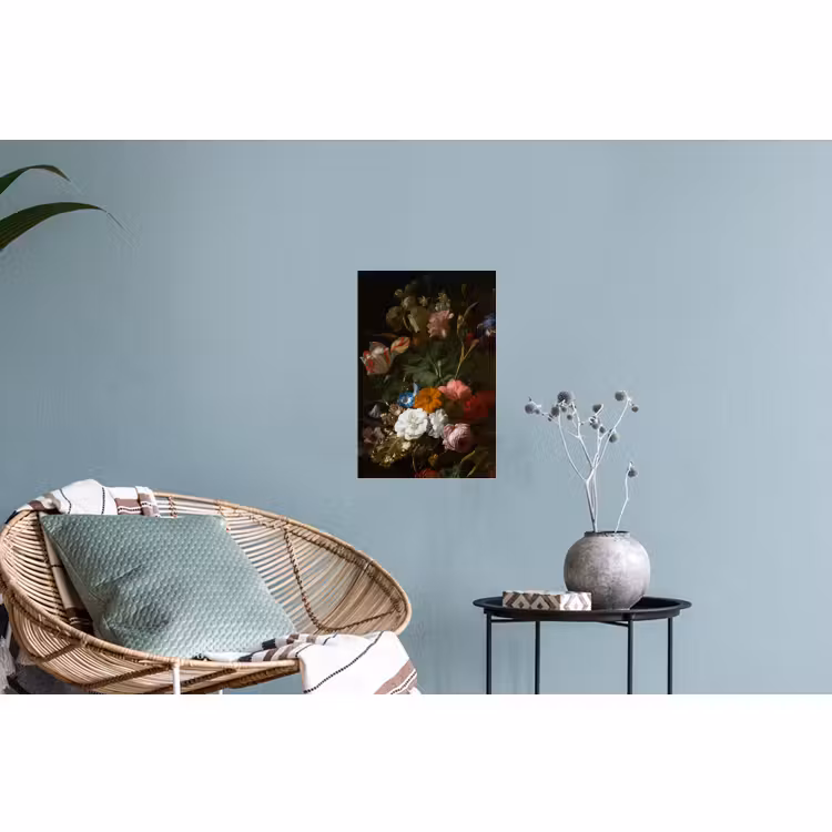 Muursticker - Vaas met bloemen - Schilderij van Rachel Ruysch — 4