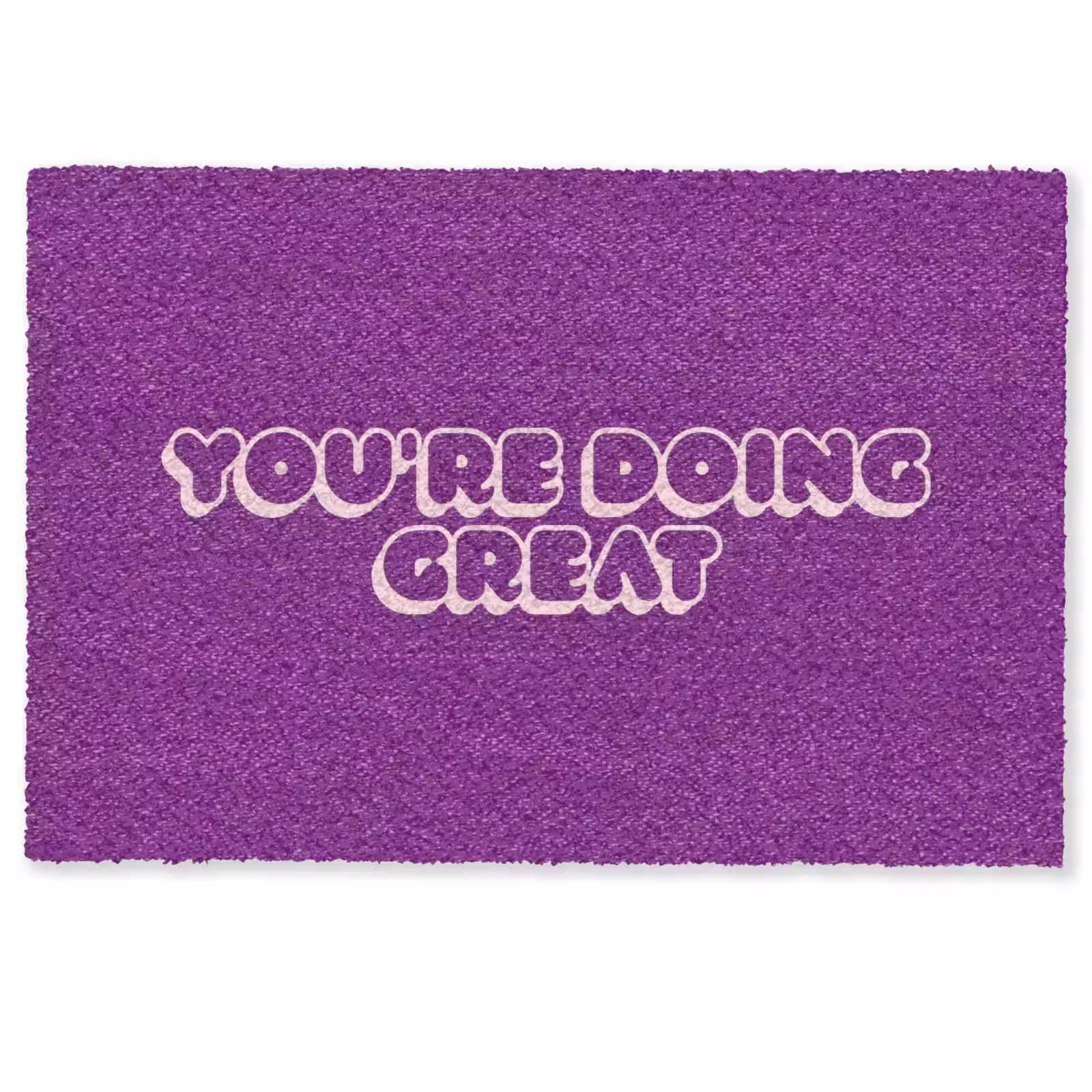 Deurmat - You're doing great - Paars - Bubble letters — 1