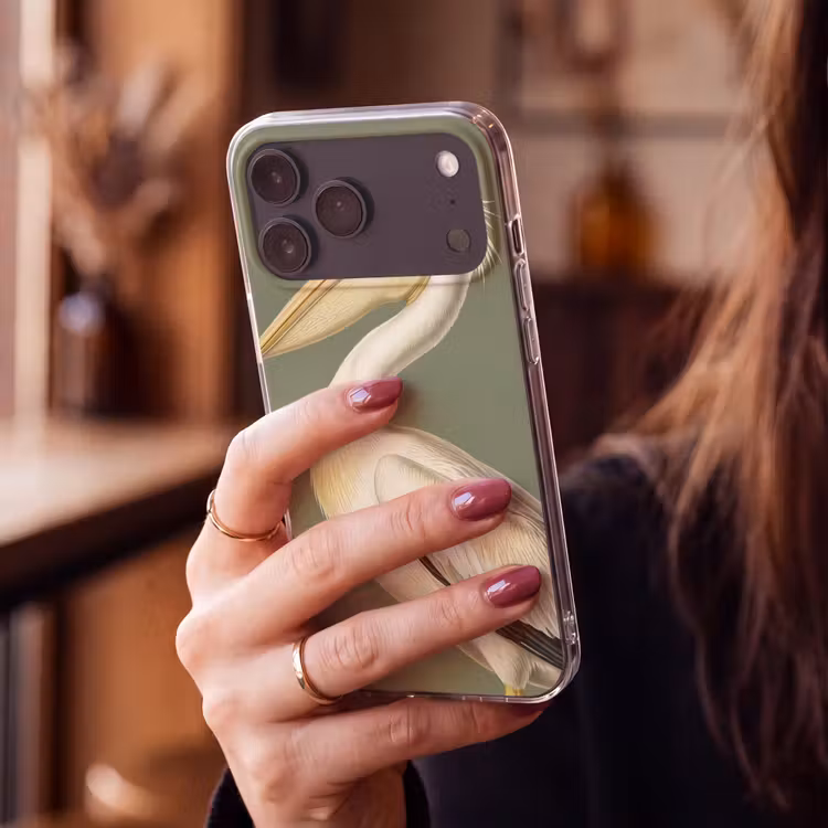 Telefoonhoesje - Pelikaan - Wit - Vogel - Klassiek - Natuur — 2
