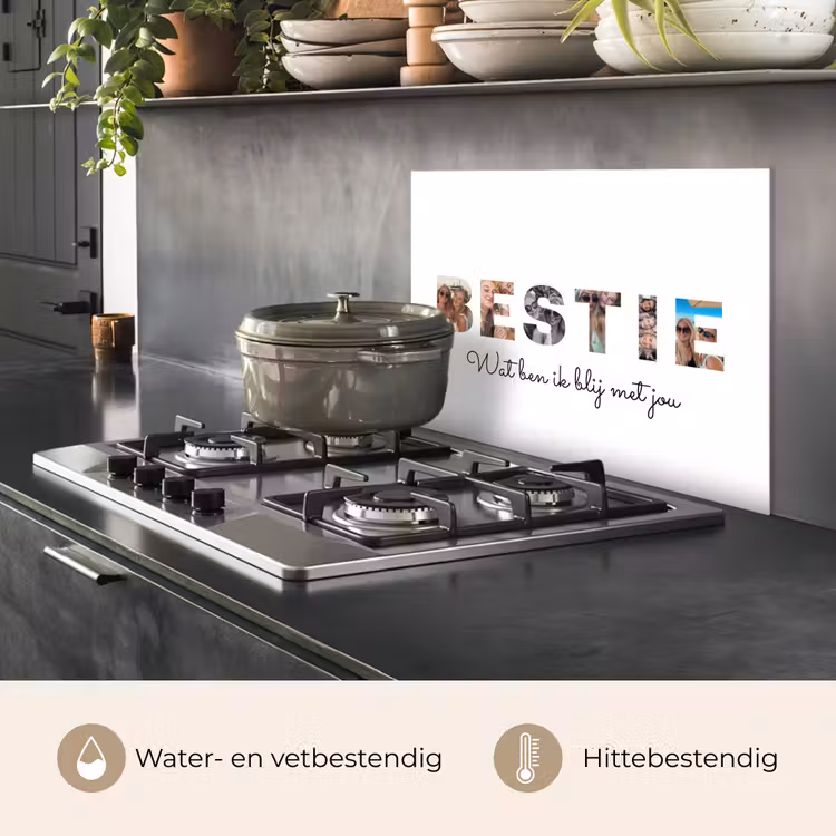 Gepersonaliseerd spatscherm - Bestie - Lettercollage — 6