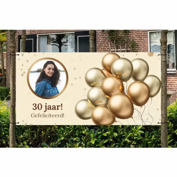 Spandoek - Verjaardag - Ballonnen — 1