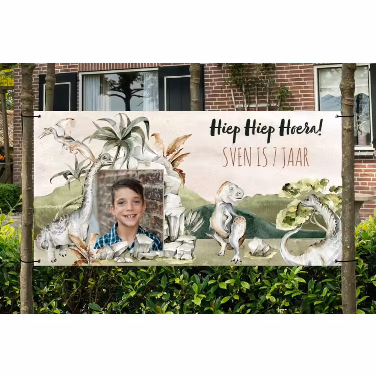 Spandoek - Verjaardag - Dino — 1