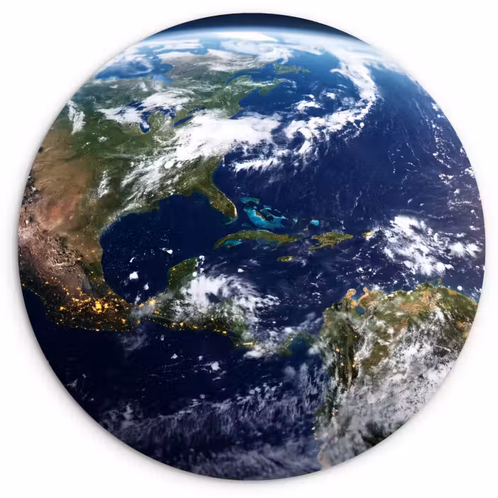 Wandcirkel - Glas - Planeet - Ruimte - Kosmos