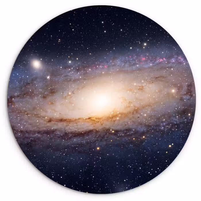 Wandcirkel - Glas - Sterrenstelsel - Ruimte - Kosmos