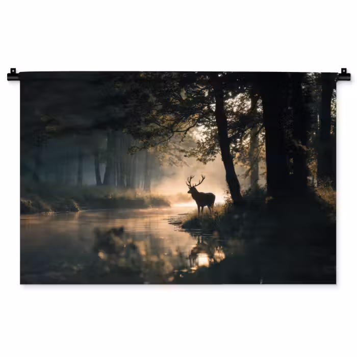 Wandkleed - Hert - Bosbeek - Mystiek